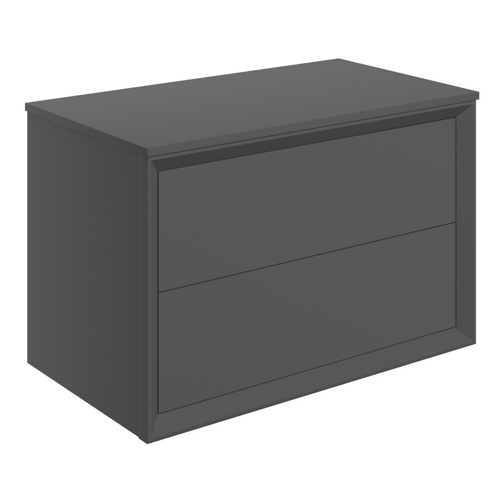 Ajax Yarborough Matt Clay 800mm Wall Hung Vanity Unit and Worktop