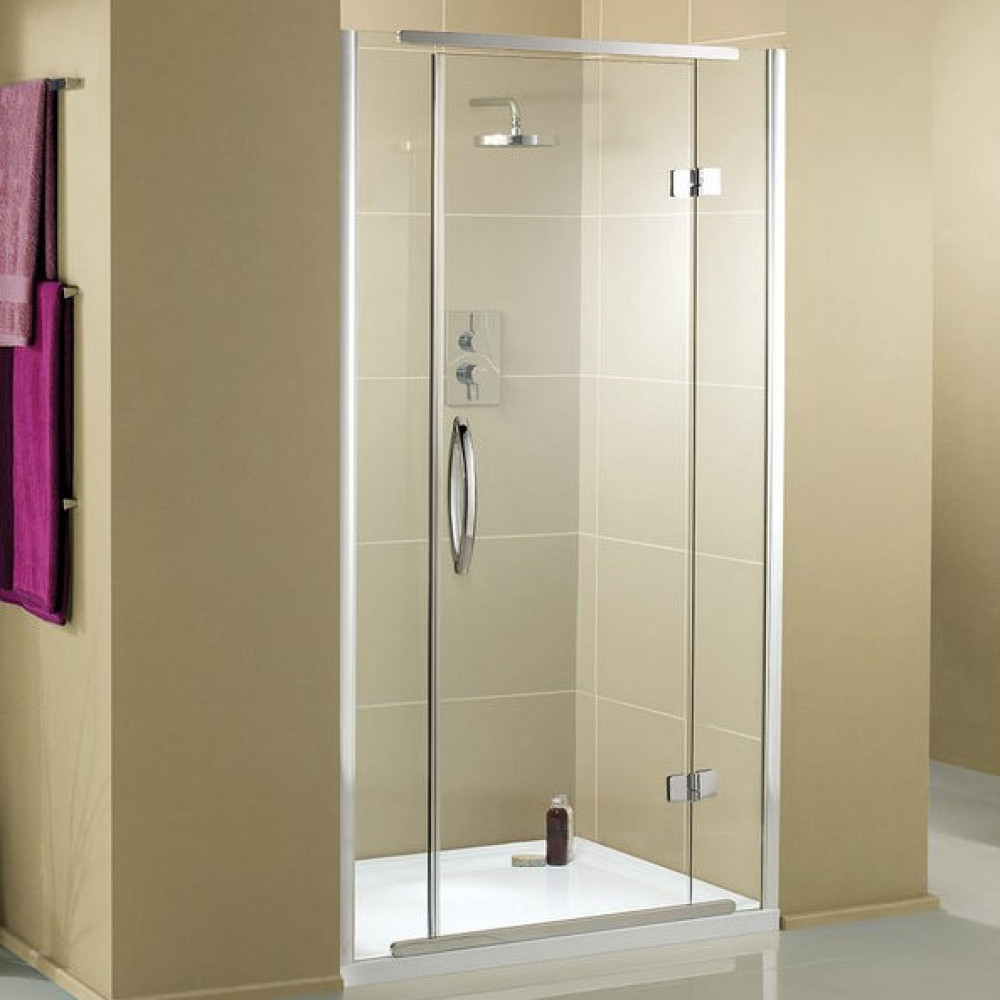 Aquadart 1000mm Inline Hinge Recessed Shower Door