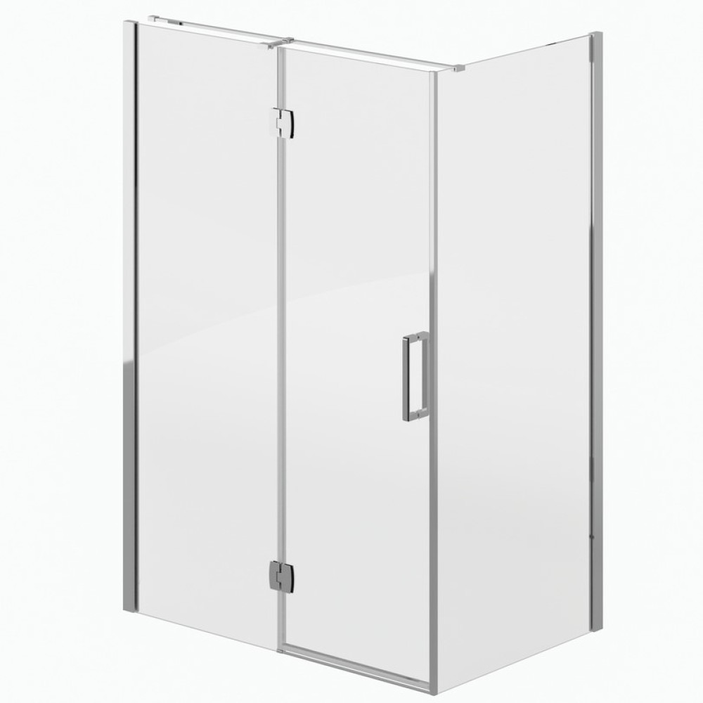 Aquadart Venturi 10 1100mm Silver Shower Enclosure with Side and Fixed Panel (1)