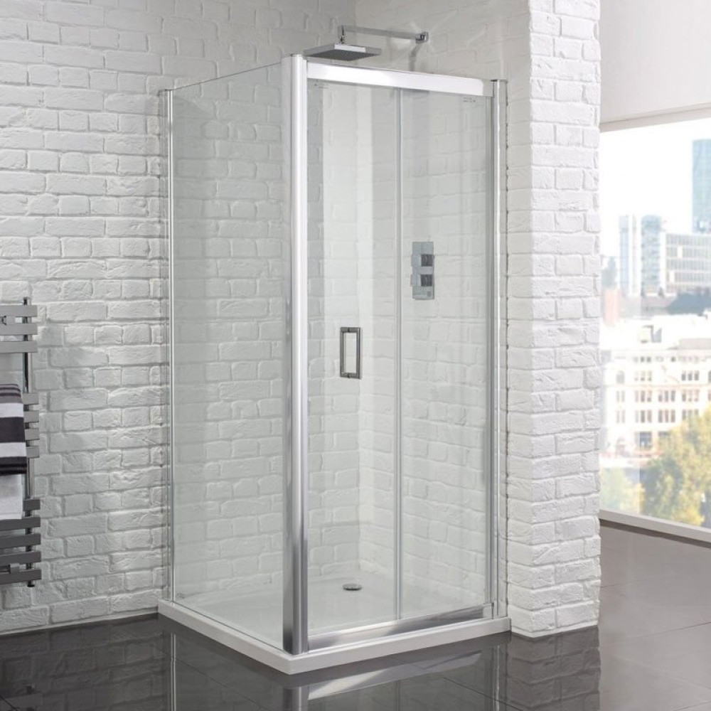 Aquadart Venturi 6 Frameless 900mm Bifold Shower Door (1)