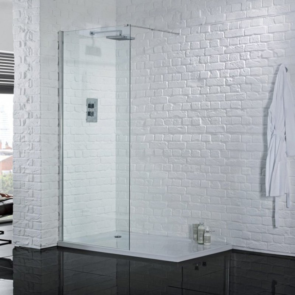 Aquadart Wetroom 8 1000mm Safety Glass Shower Panel