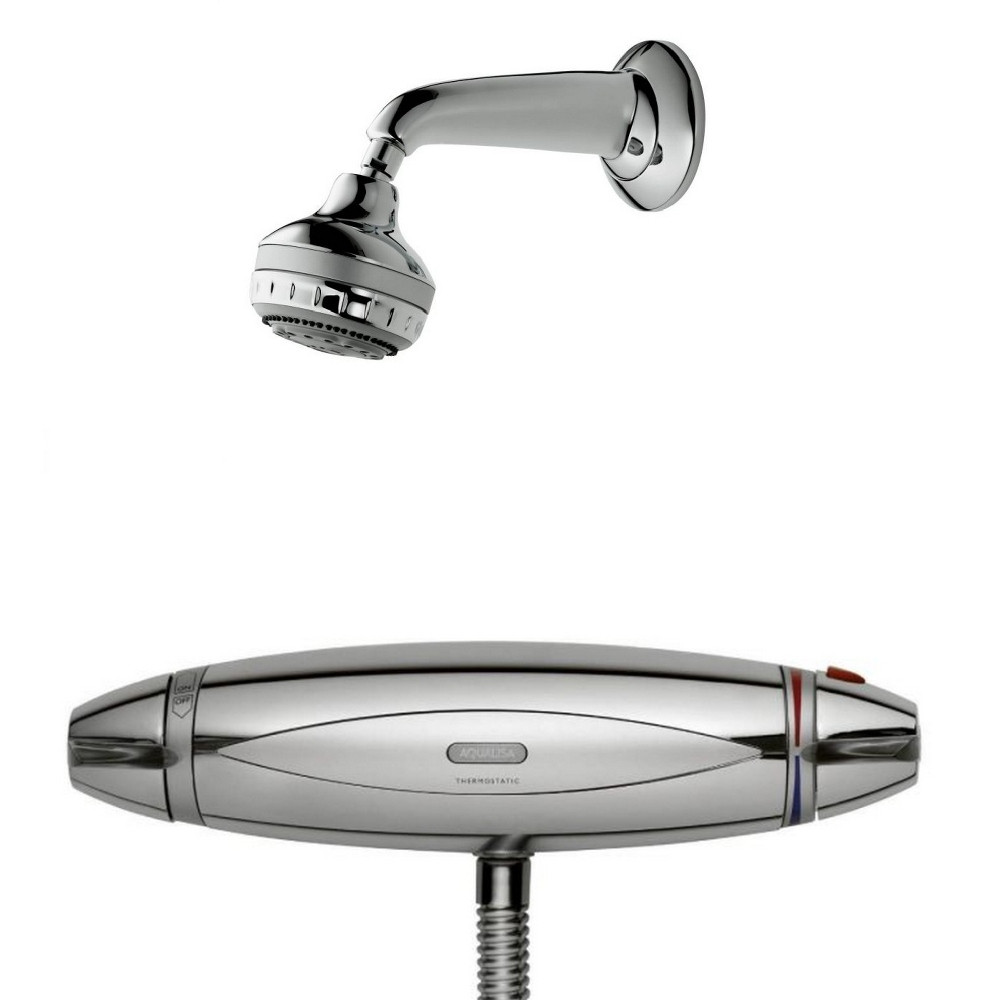 Aqualisa Aquarian Shower Complete with Turbostream Fixed Shower Head