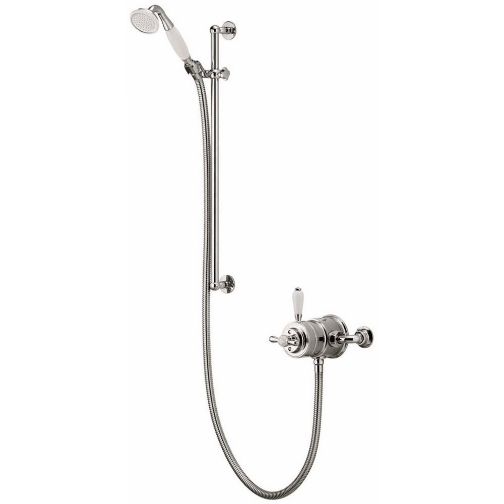 Aqualisa Aquatique Chrome Thermo Exposed Shower Valve with Adjustable Shower Kit