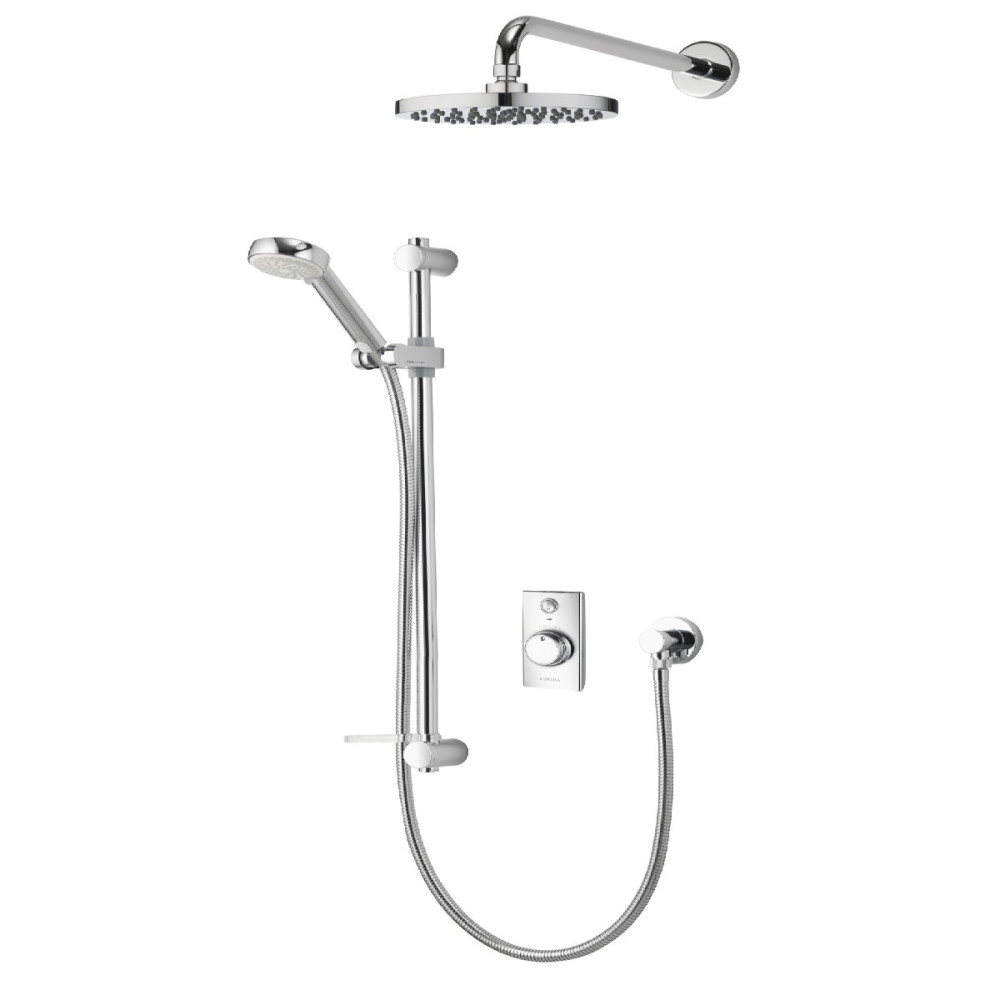 Aqualisa Visage Q Smart Shower Concealed with Adj and Wall Fixed Head - HP/Combi