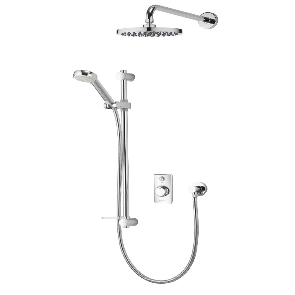 Aqualisa Visage Q Smart Shower Concealed with Adj and Wall Fixed Head - Gravity Pumped