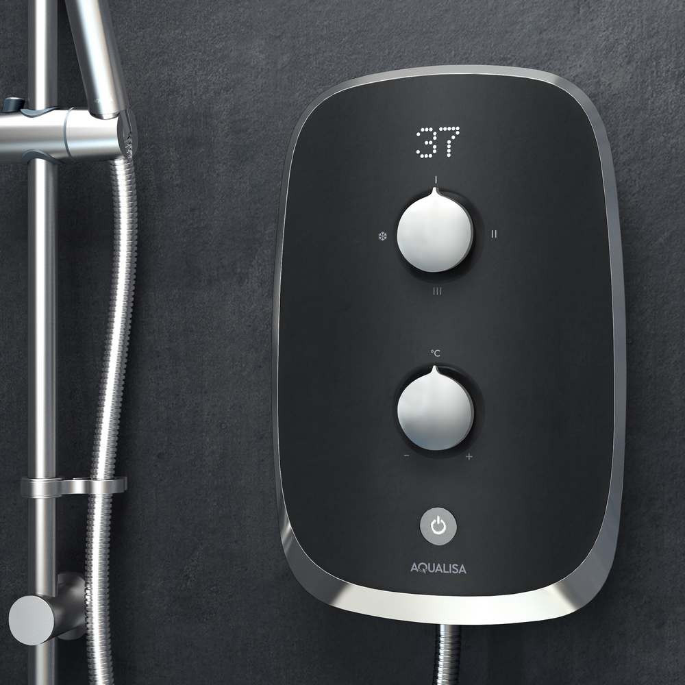 Aqualisa eMotion 9.5kw Electric Shower in Space Grey