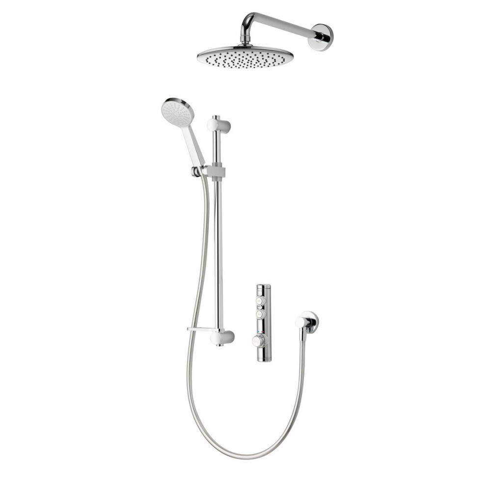 Aqualisa iSystem Smart Concealed Shower with Adjustable and Wall Fixed Heads - Gravity Pumped
