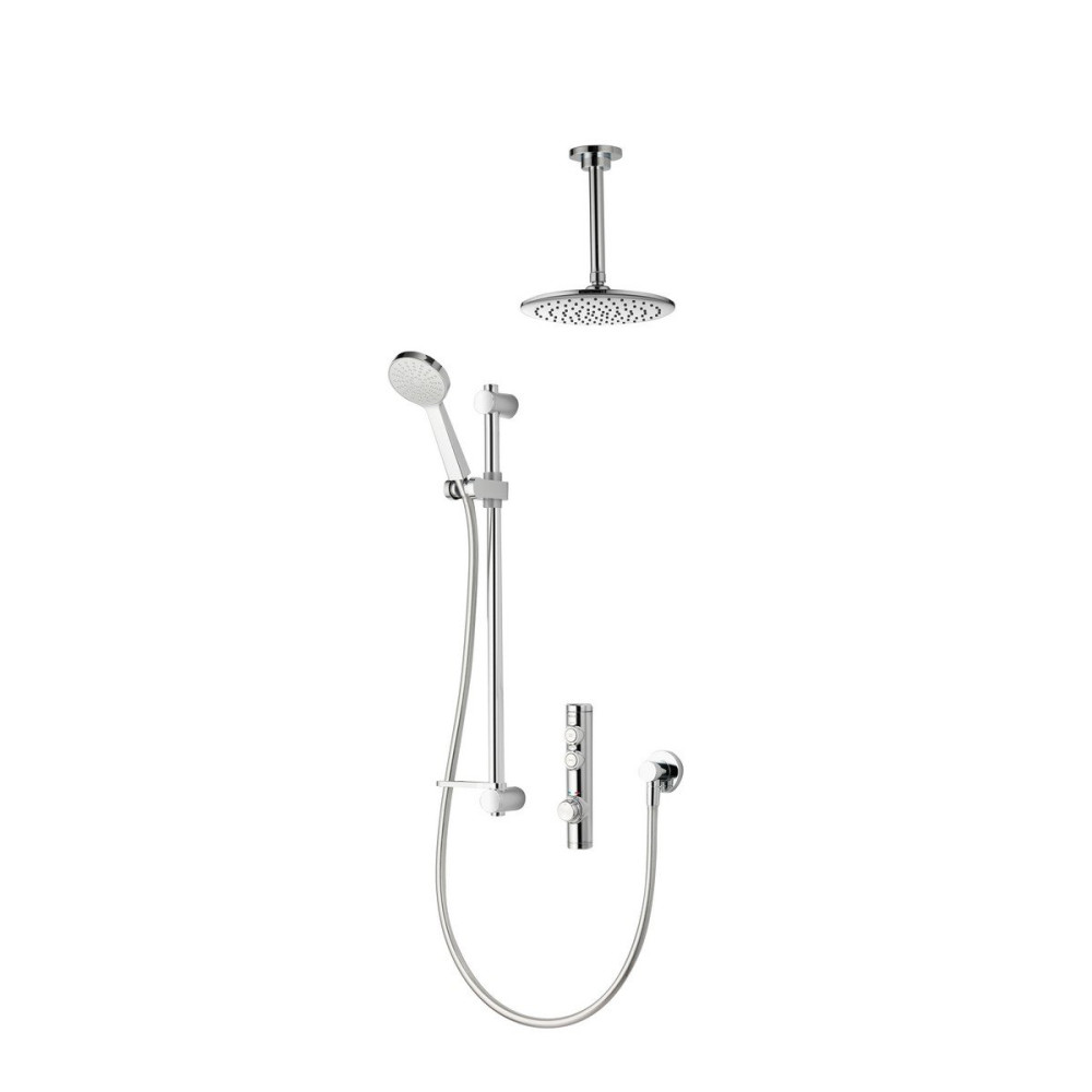 Aqualisa iSystem Smart Concealed Shower with Adjustable and Ceiling Fixed Heads - HP/Combi