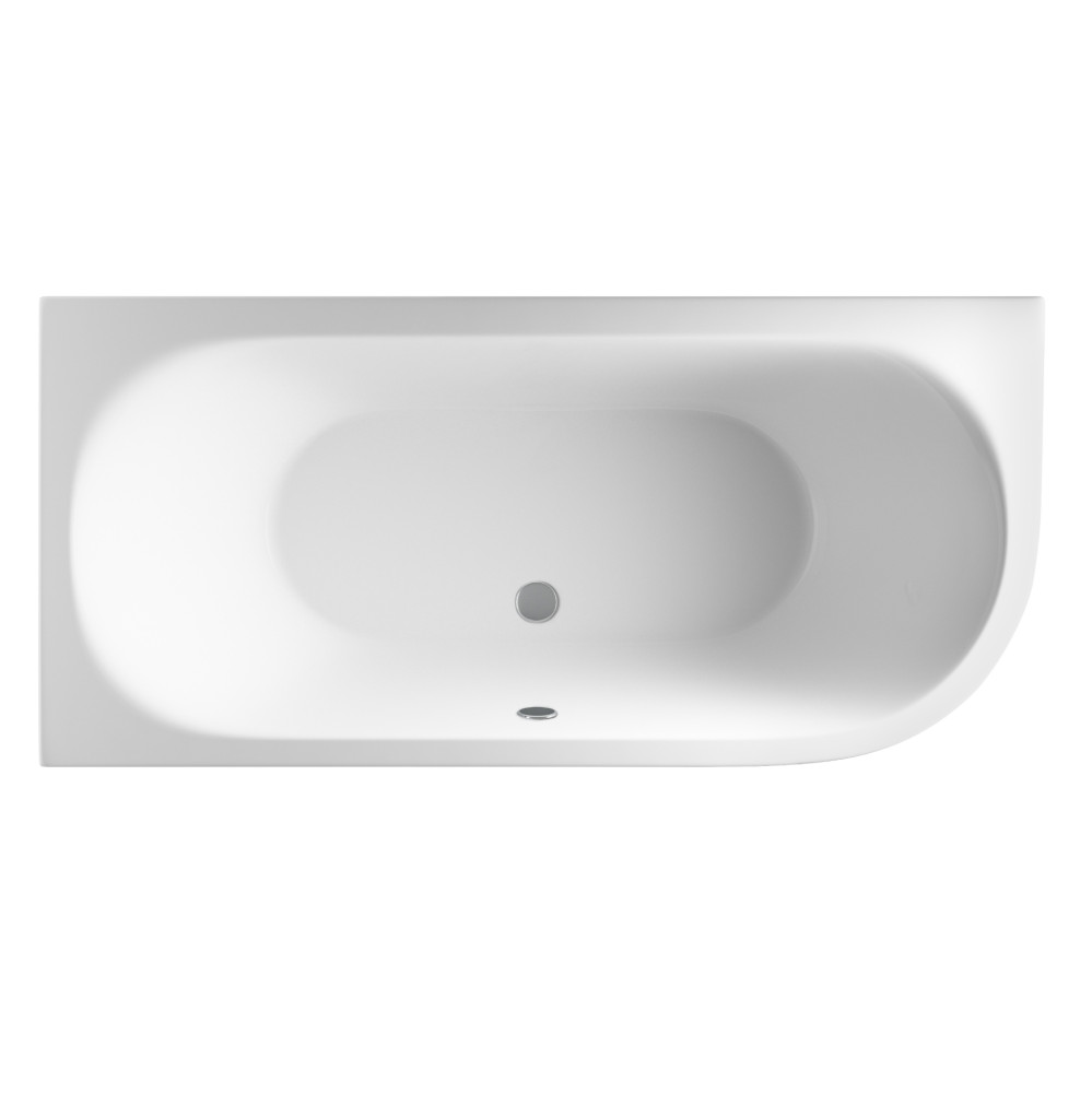 Beaufort Biscay 1600 x 725mm Double Ended Curved Left Hand Bath