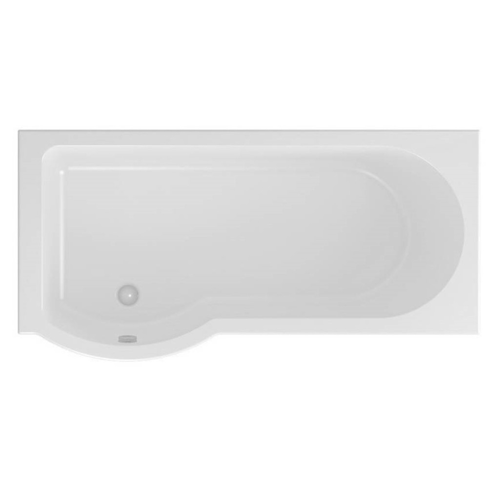 Beaufort Portland 1600 x 850mm P Shaped Bath Left Handed