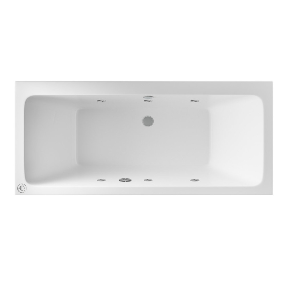 Beaufortè Portland 1700 x 750mm 6 Jet Whirlpool Double Ended Bath