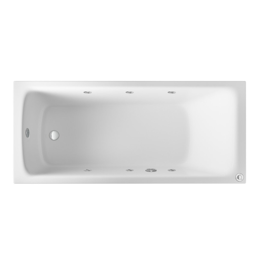 Beaufortè Rockall 1700 x 700mm 6 Jet Whirlpool Single Ended Bath