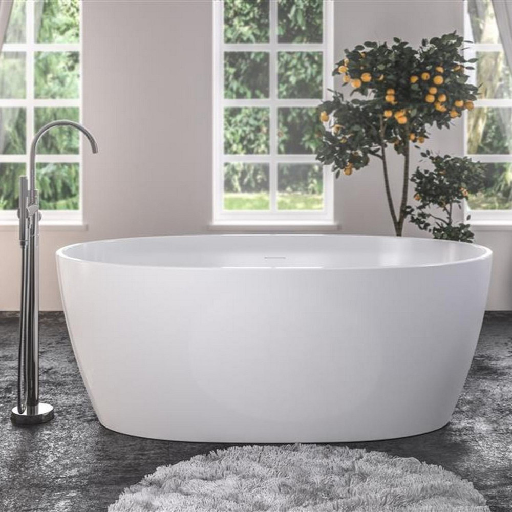 Beaufort Wandsworth 1495 x 725mm Gloss White Freestanding Bath