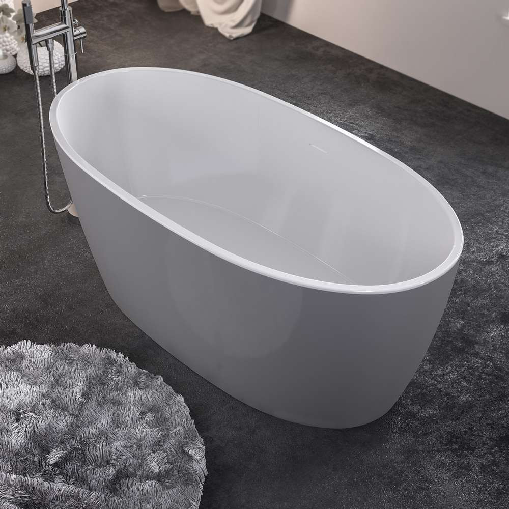 Beaufort Wandsworth 1495 x 725mm Gloss White Freestanding Bath