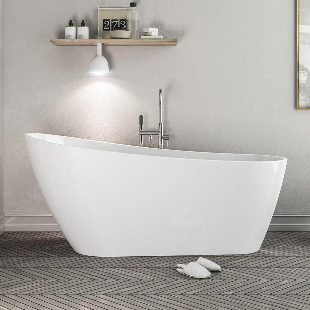 Beaufort Wickham 1525 x 640mm Freestanding Slipper Bath