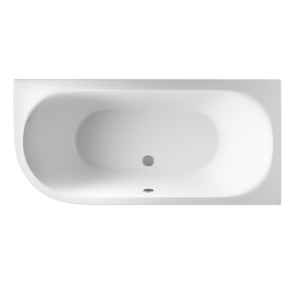 Beauforté Biscay 1700 x 800mm Double Ended Curved Right Hand Bath