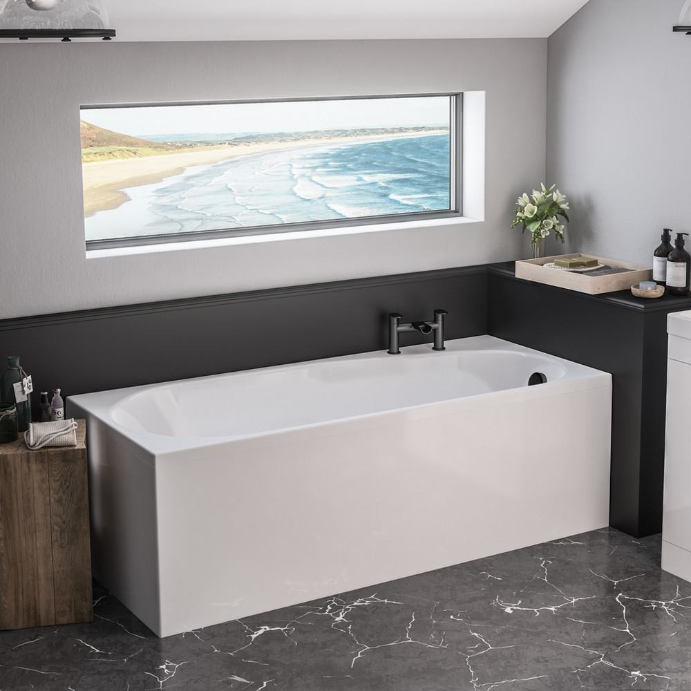 Beauforté Fitzroy 1700 x 750mm Left Handed Single Ended Bath