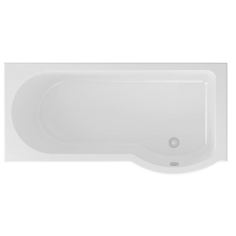 Beauforté Portland 1600 x 850mm P Shaped Right Handed Bath