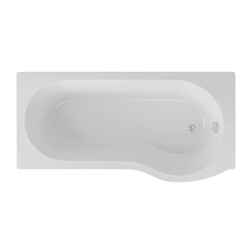 Beauforté Shannon 1700 x 850mm RH P Shape Shower Bath