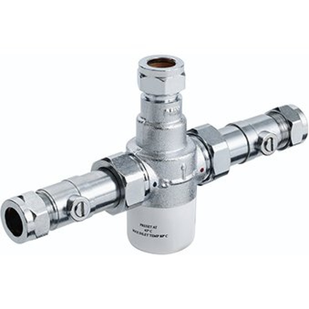 Bristan 15mm TMV3 Thermostatic Mixing Valve with Isolation