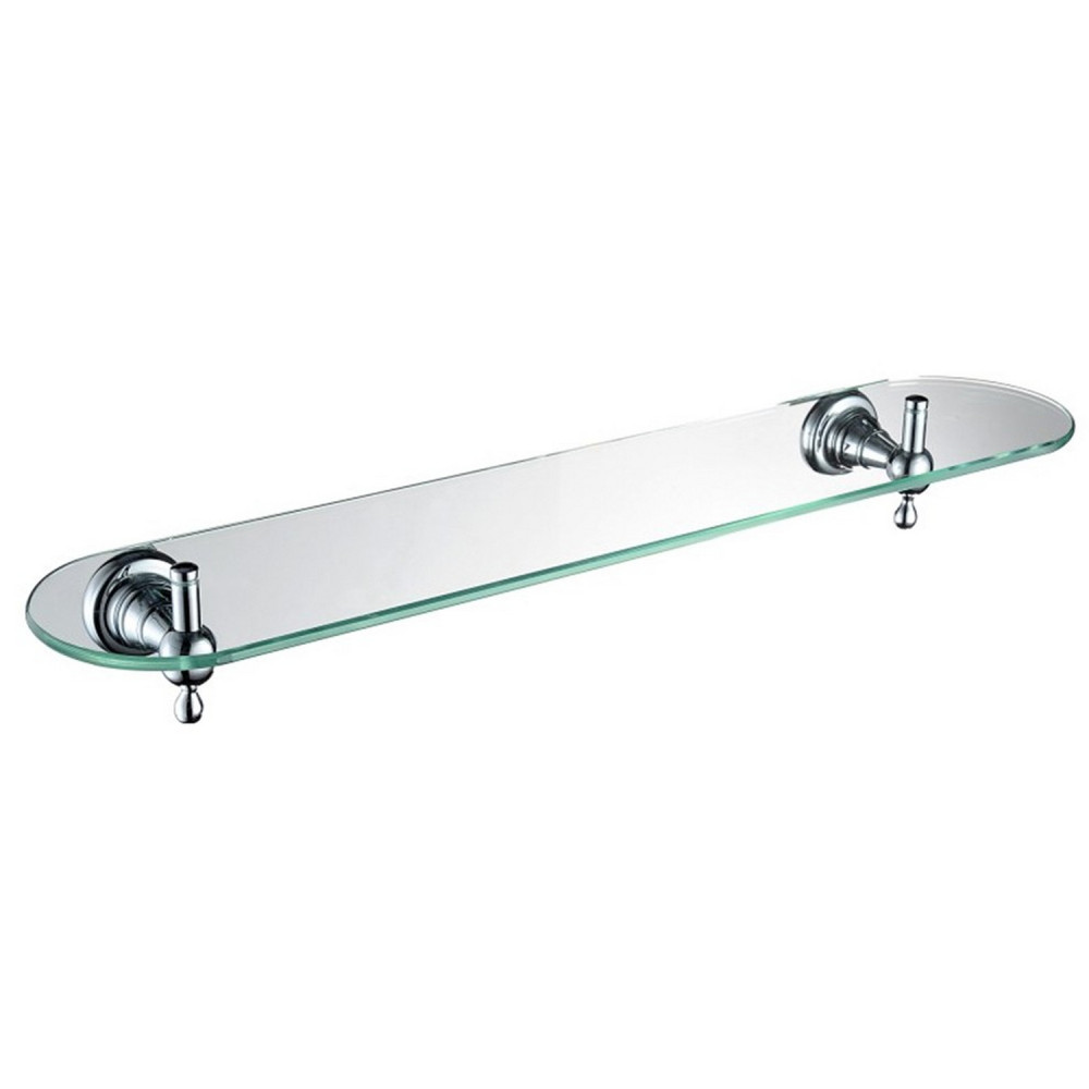Bristan 1901 550mm Chrome and Glass Shelf