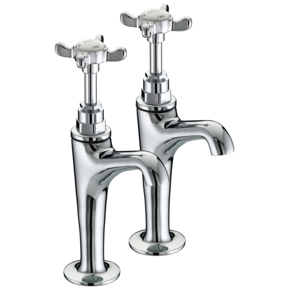 Bristan 1901 High Neck Pillar Taps