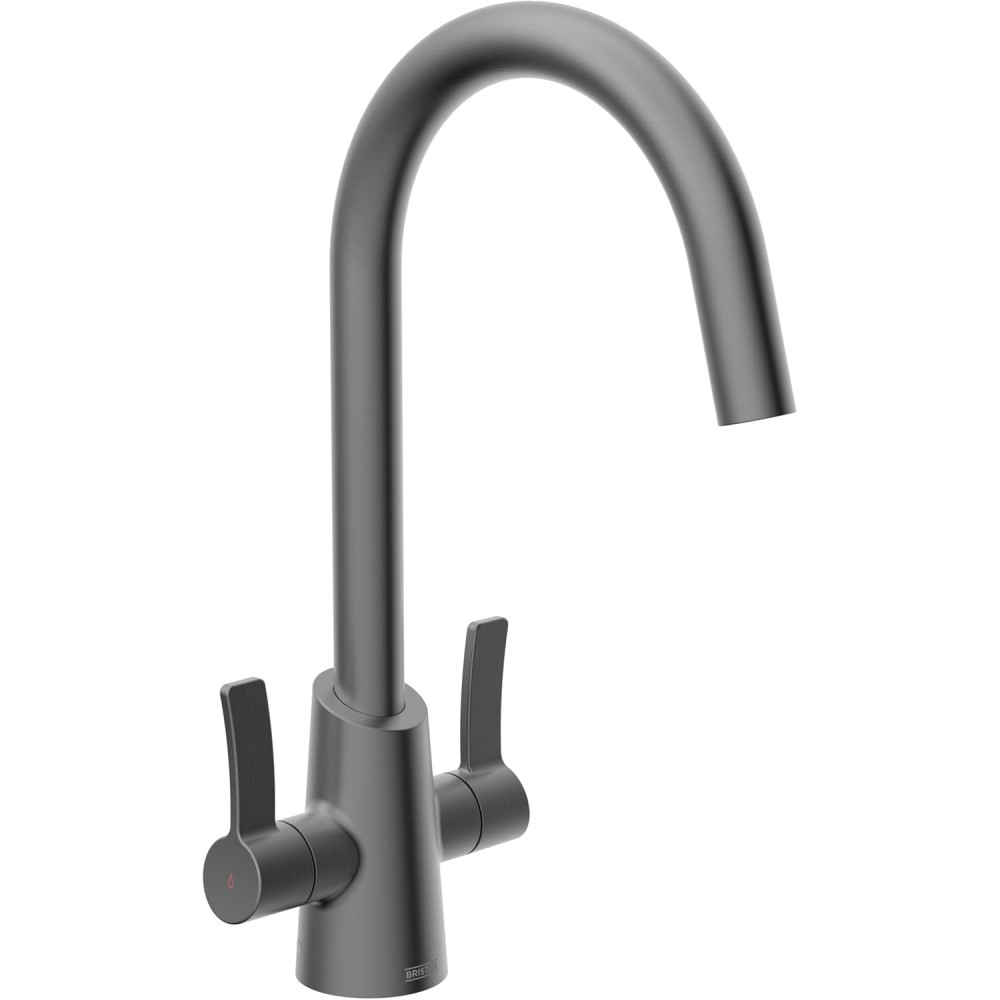 Bristan Acorn Easy Fit Twin Lever Gunmetal Mono Sink Mixer