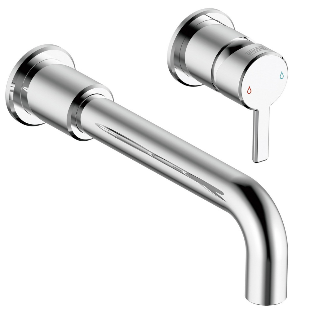 Bristan Altum 2TH Wall Mounted Basin Mixer in Chrome