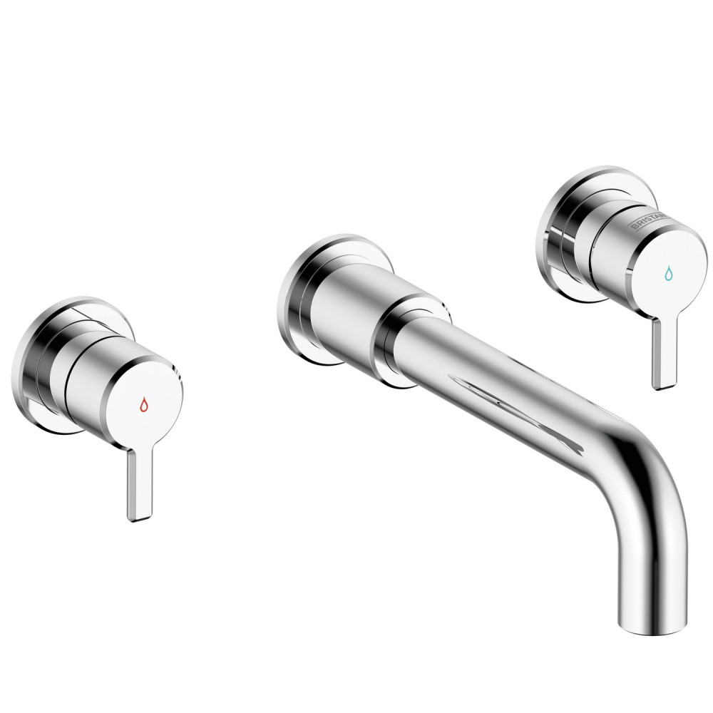 Bristan Altum 3TH Wall Mounted Basin Mixer in Chrome