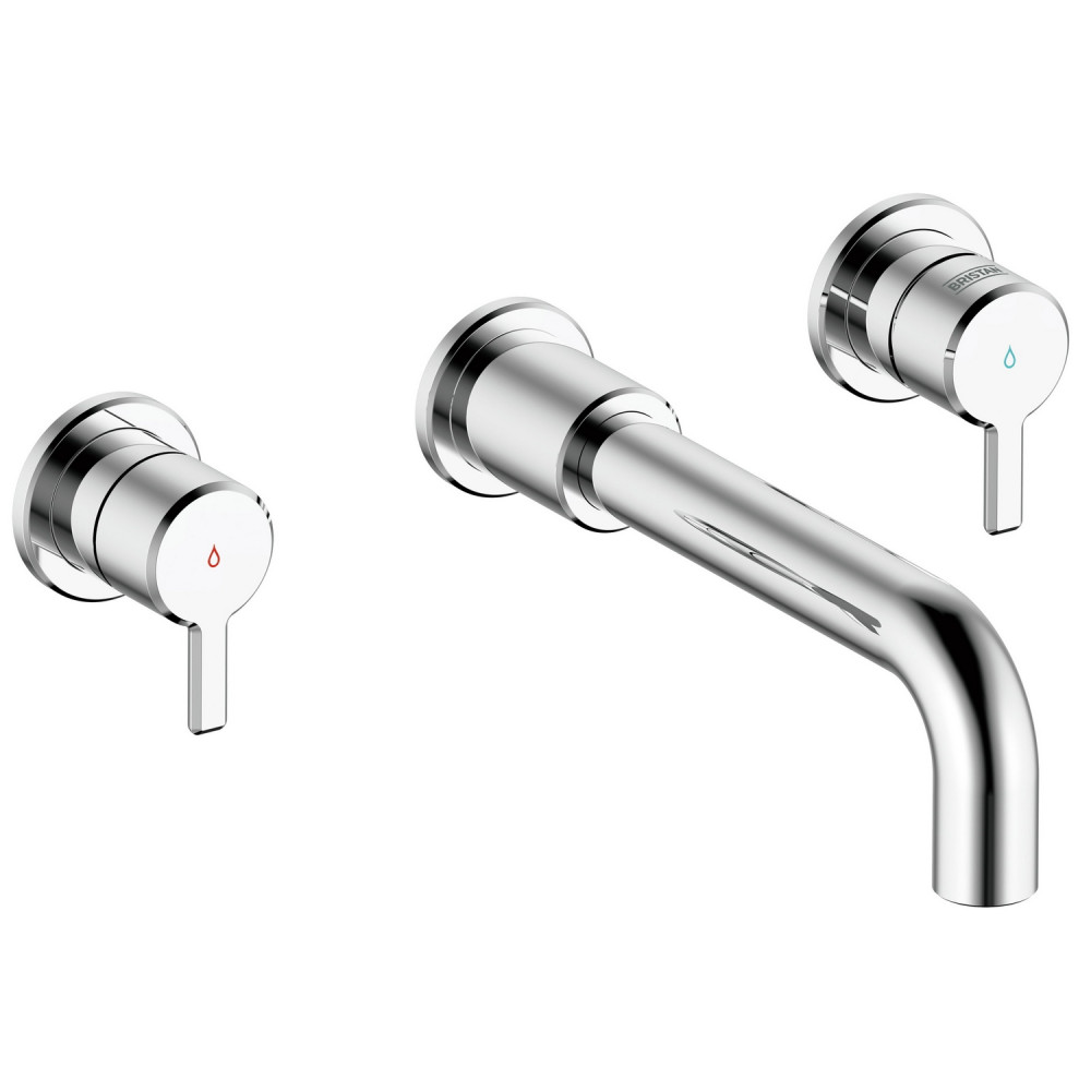 Bristan Altum 3TH Wall Mounted Bath Filler in Chrome