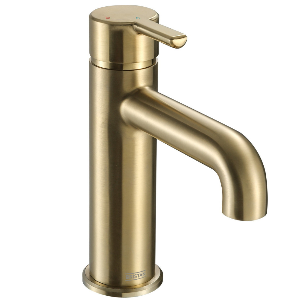 Bristan Altum Eco Start Basin Mixer with Waste in Brushed Brass