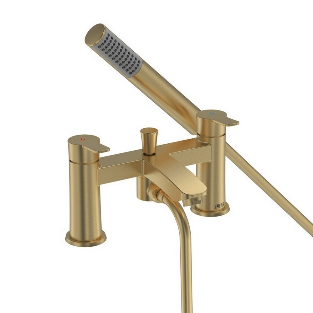 Bristan Appeal Bath Shower Mixer in Brushed Brass
