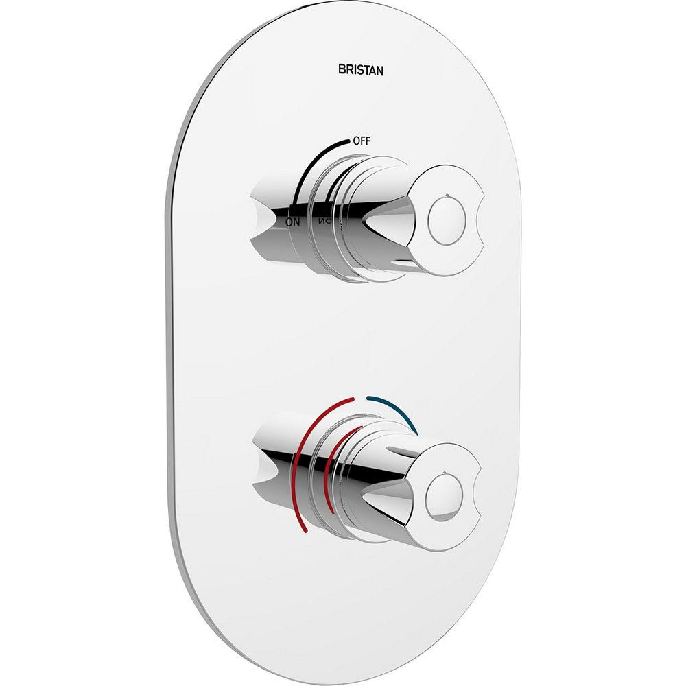 Bristan Artisan Recessed Thermostatic Dual Control Shower Valve Chrome
