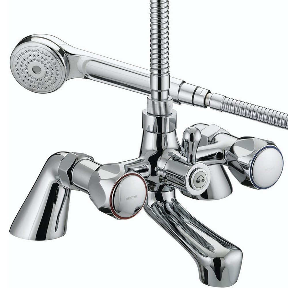 Bristan Club Utility Pillar Bath and Shower Mixer