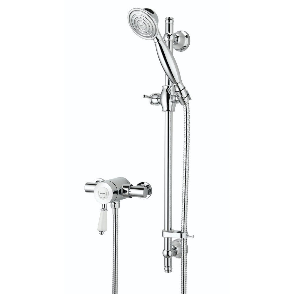 Bristan Colonial Thermostatic Exposed Traditional Mini Mixer Shower (1)