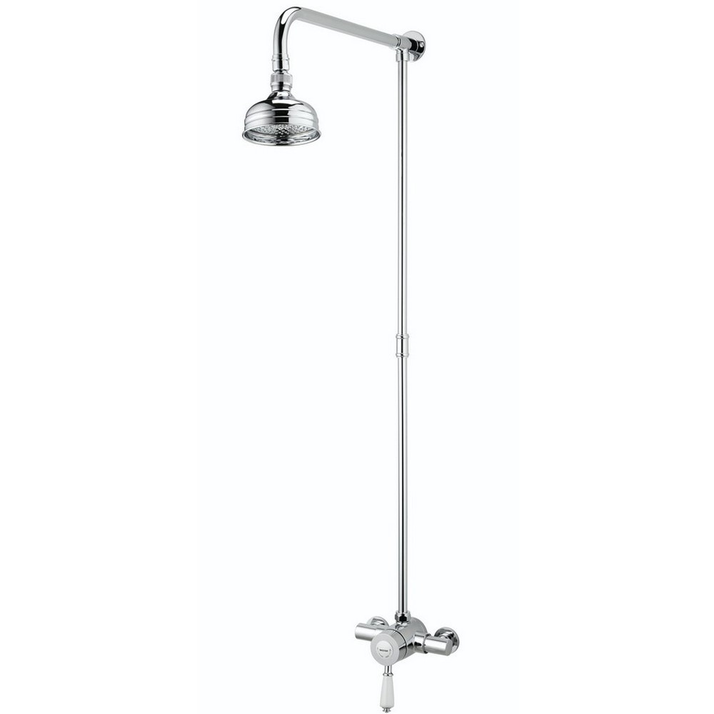Bristan Colonial Thermostatic Exposed Traditional Shower with Rigid Riser