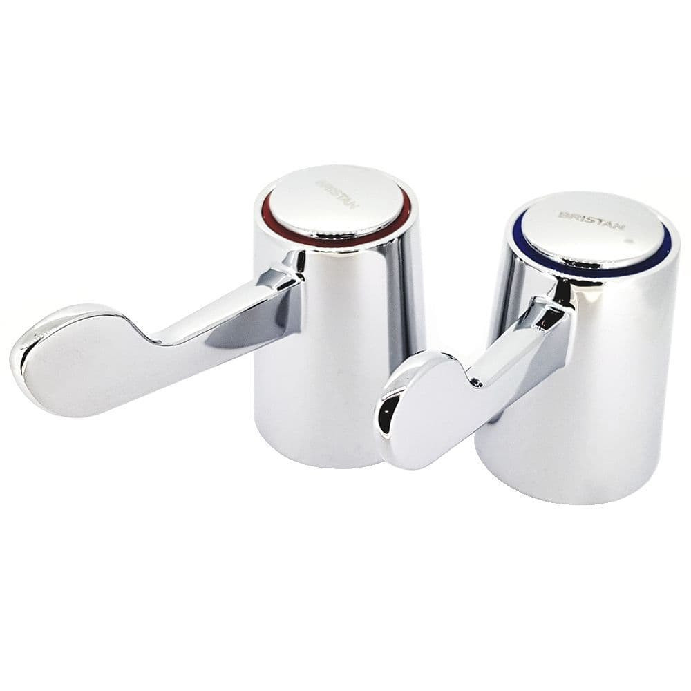Bristan Commity Heads 3 inch Lever Handles Pair
