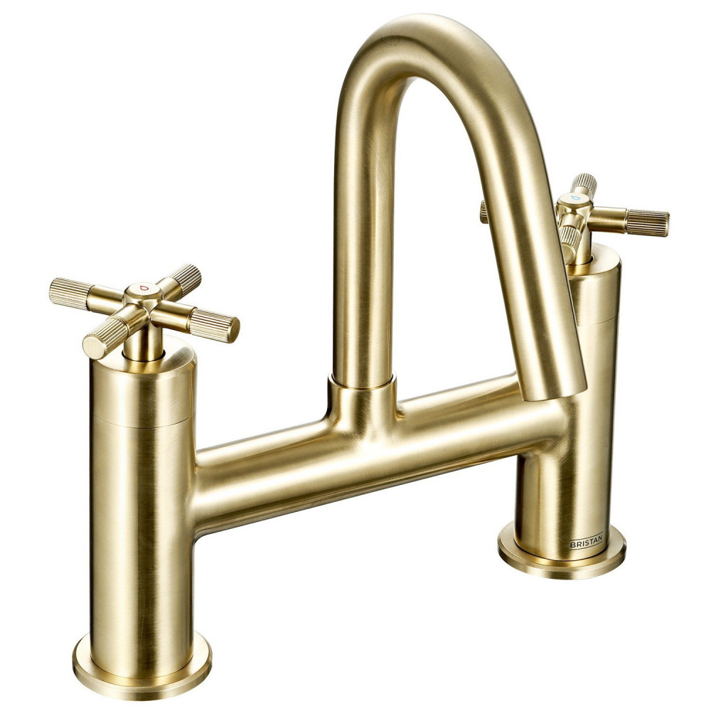 Bristan Cruzar Bath Filler in Brushed Brass