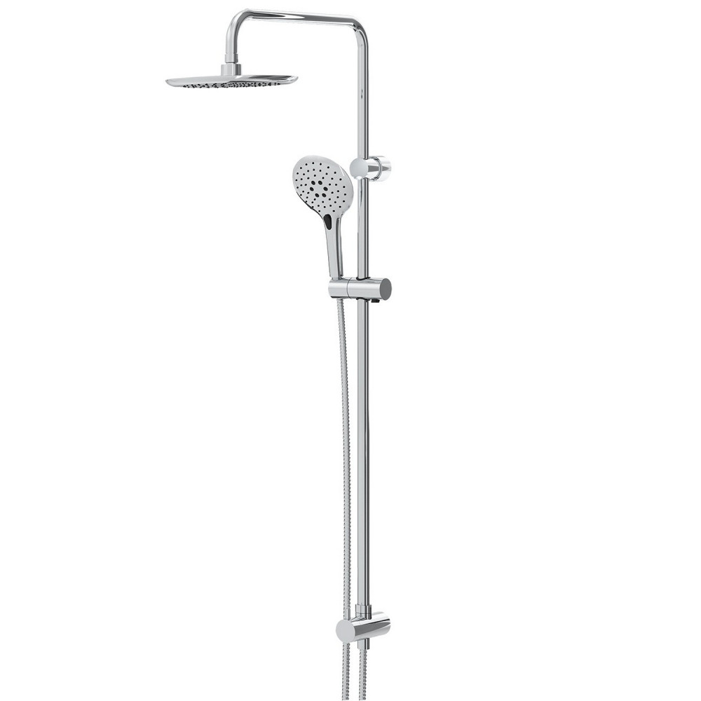 Bristan Flute Chrome Shower Kit with Rigid Riser
