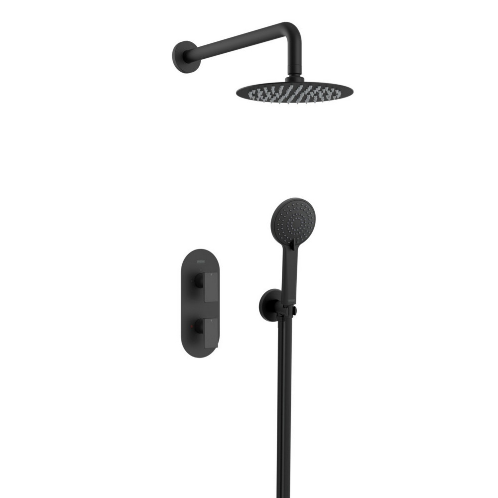 Bristan Frammento Concealed Dual Control Shower Pack in Black