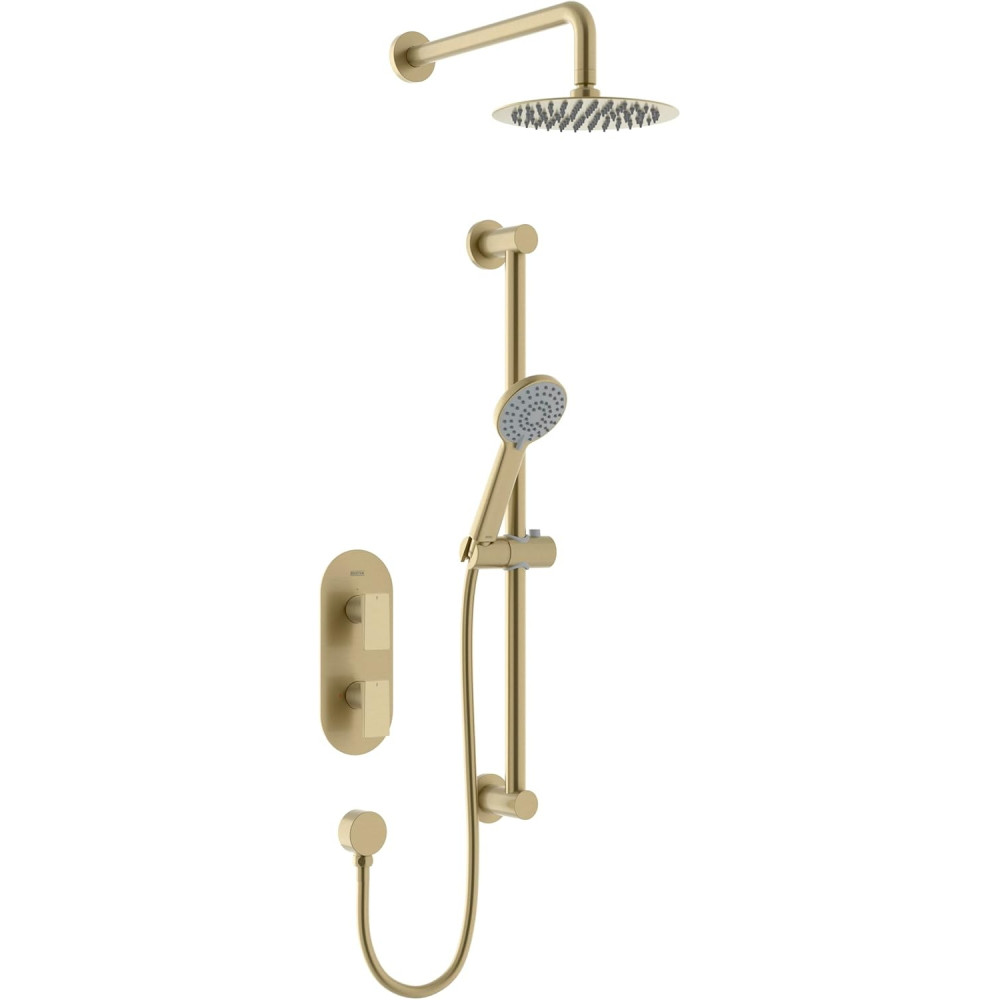 Bristan Frammento Concealed Shower Pack in Brushed Brass