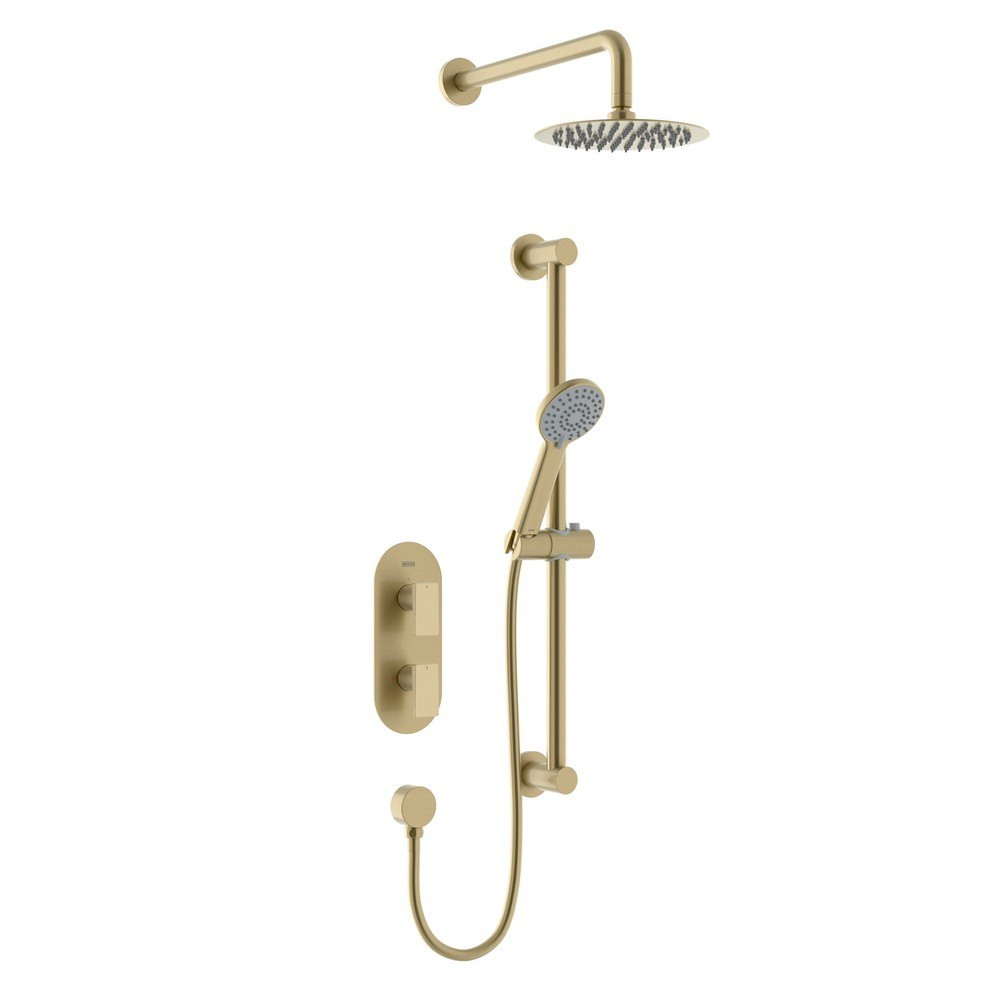 Bristan Frammento Concealed Shower Pack in Brushed Brass