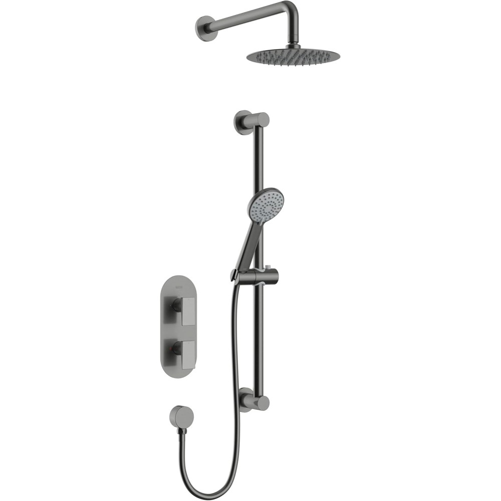 Bristan Frammento Concealed Shower Pack in Gunmetal