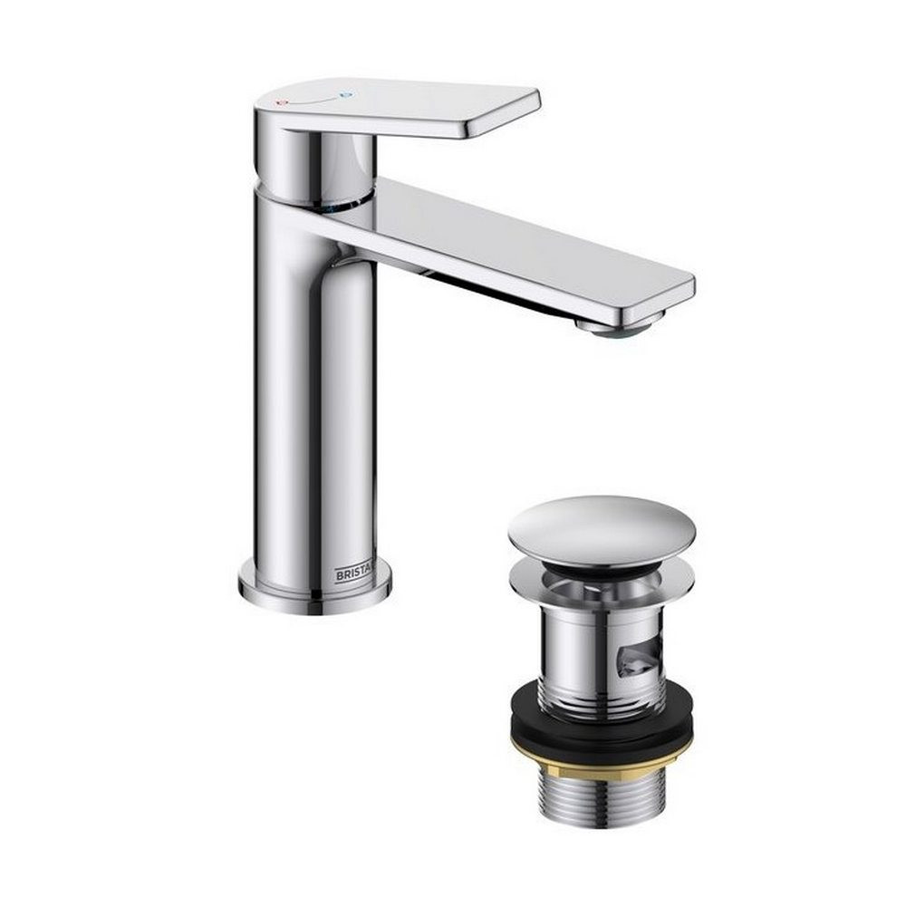 Bristan Frammento Eco Start Basin Mixer with Waste in Chrome (1)