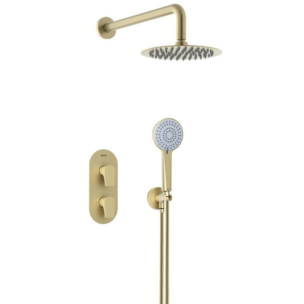 Bristan Hourglass Brushed Brass Concealed Shower Pack
