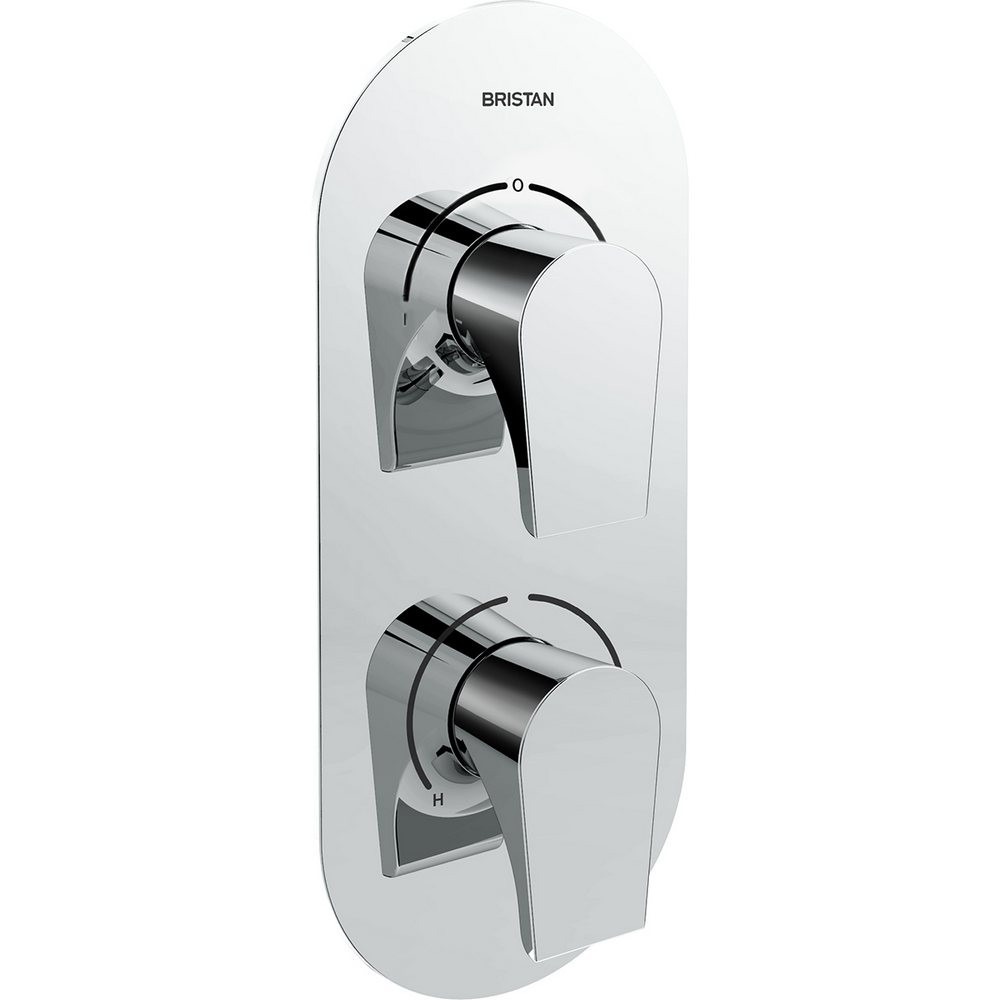 Bristan Hourglass Recessed Dual Control Shower Valve with Two Outlet Diverter