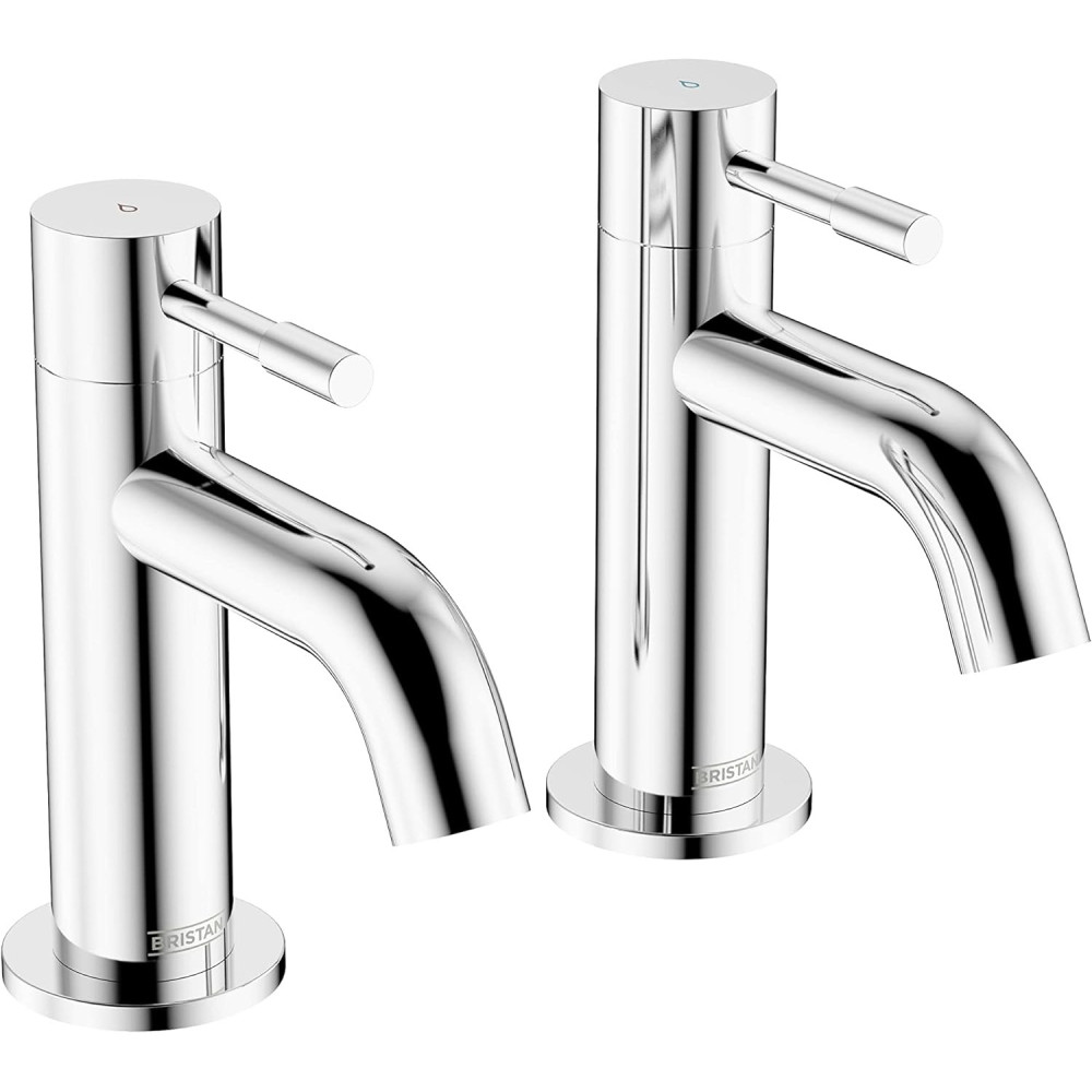 Bristan Mila 3 4 Bath Pillar Taps Pair Chrome