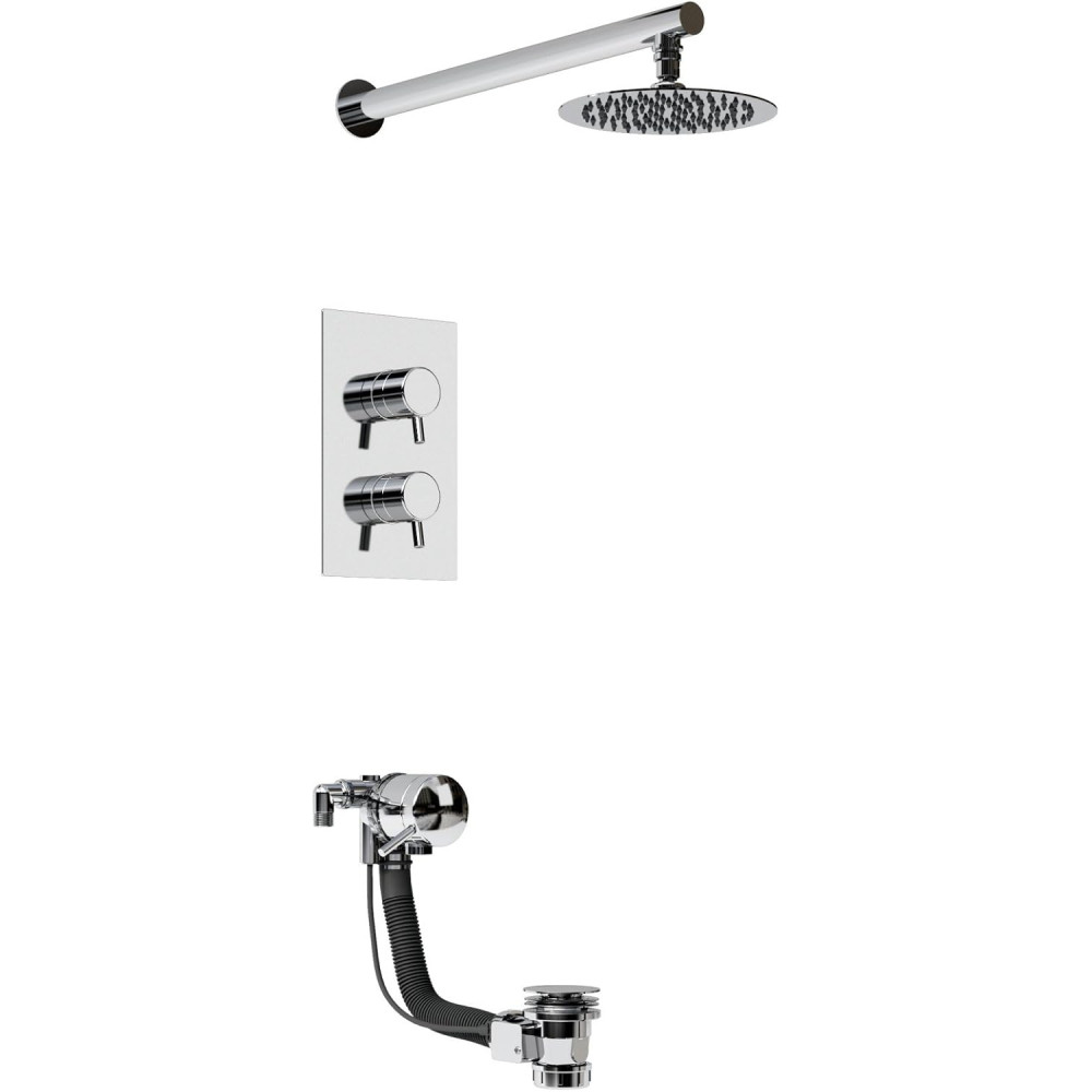 Bristan Prism Recessed Dual Control Bath and Shower Pack