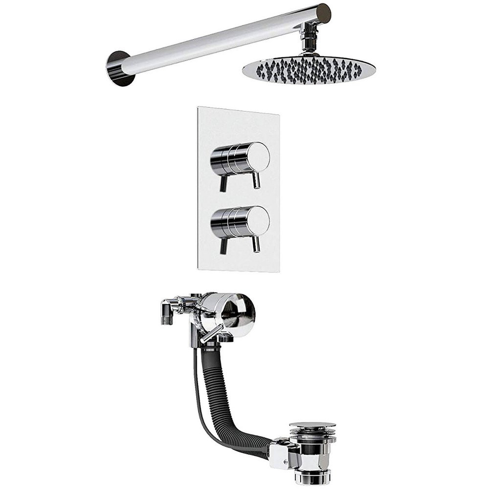 Bristan Prism Recessed Dual Control Bath and Shower Pack