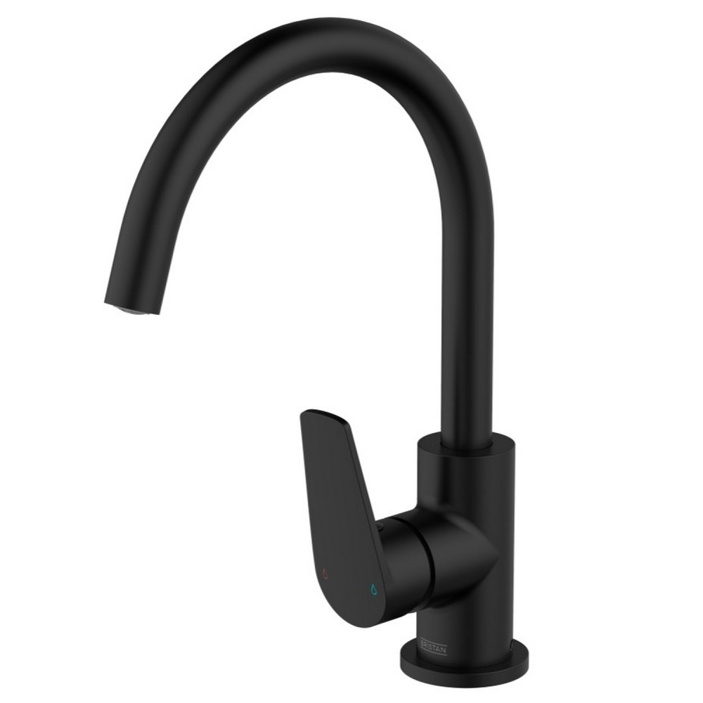 Bristan Raspberry Black Easyfit Single Lever Sink Mixer